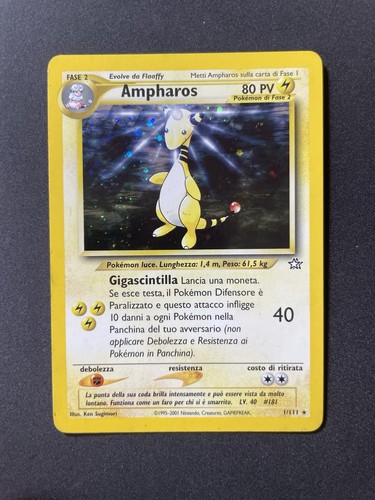 Pokemon ampharos holo - holo, neo