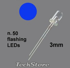 50 LED blu 3mm  Alta