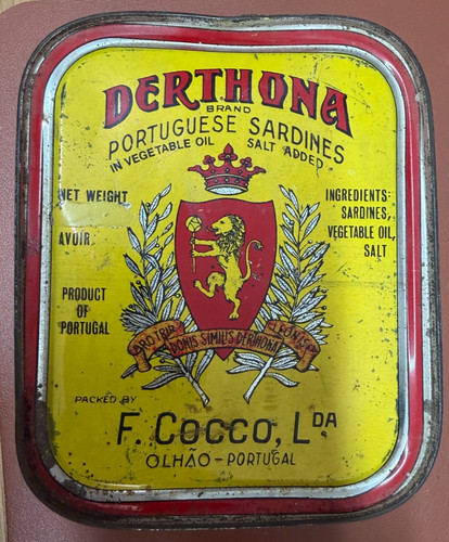 Vintage portuguese sardine tin - portuguese,