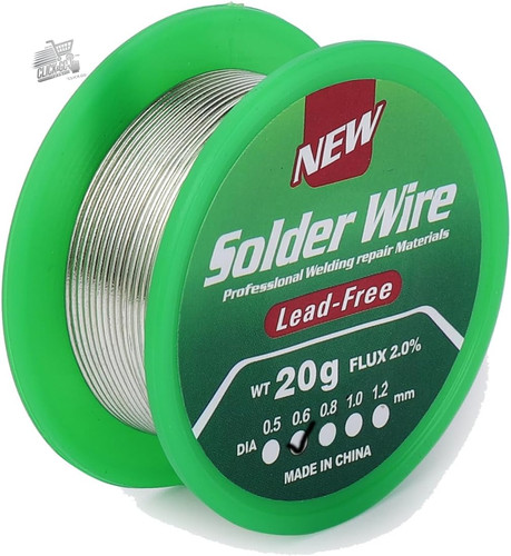 Stagno saldatura 6mm 20g - stagno, 0.6mm