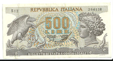 Italy 500 lire issue - italy,