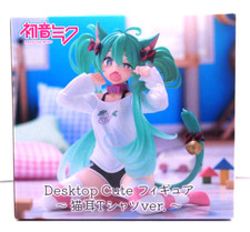 T-shirt orecchie di gatto figure da scrivania Hatsune Miku Ver. Giappone TAITO