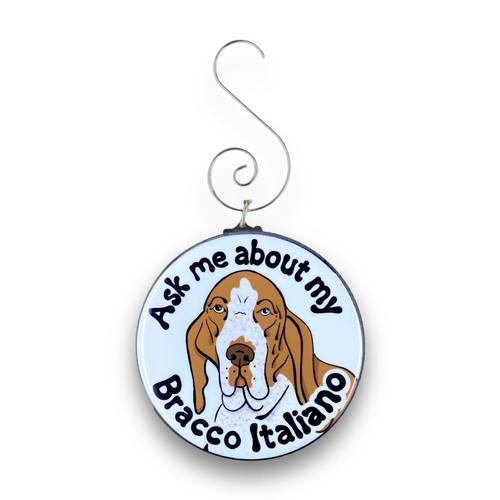 Bracco italiano mini ornamento - bracco,
