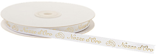 Nastro doppio raso bianco - raso,