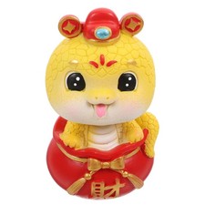  Statuetta di serpente in resina con statua di serpente dello zodiaco cinese per