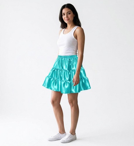Minigonna raso donna - minigonna,