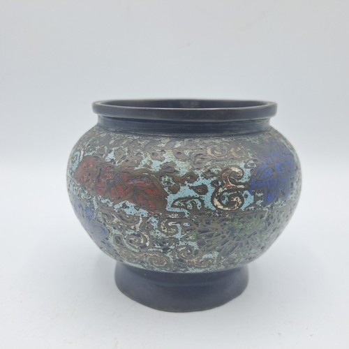 Antico vaso bronzo cloisonné