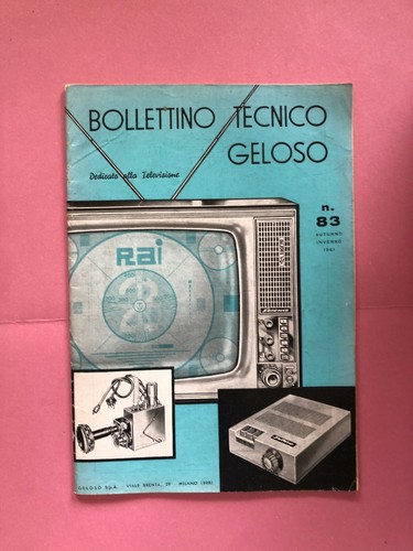 Bollettino tecnico geloso 83 - bollettino,