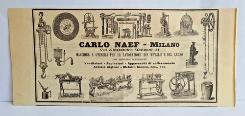Pubblicità anno 1897 macchine - pubblicità,