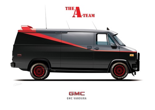 The team van illustrazione - a,