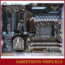 PER ASUS SABERTOOTH 990FX R3.0 DDR3*4 AM3+ AMD 32GB ATX scheda madre test OK