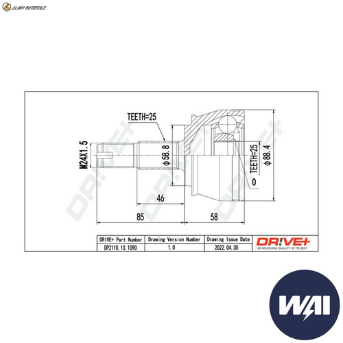 Kit giunti albero motore - kit,