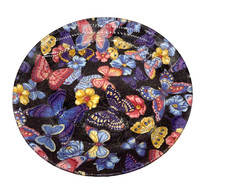 Piatto Vintage Vetro Decoupage