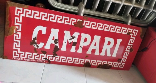 Insegna ferro smaltata - insegna, vintage