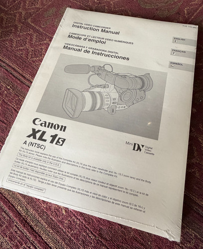 Manuale istruzioni canon xl1s - manuale,