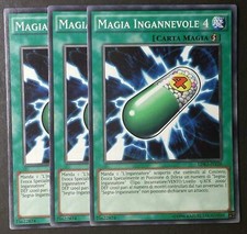 Set 3 Carte : MAGIA INGANNEVOLE 4 Comune da Mazzo in Italiano YUGIOH