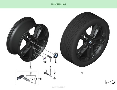Bmw cerchio lega originale - cerchio,