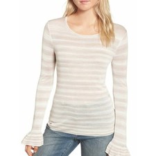 Maglione donna cerniera righe sfumate beige mattina combinato leggero piccolo prezzo al pubblico consigliato $59