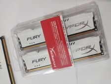 Kingston HyperX FURY 8GB 2x4GB DDR3 1866Mhz 1.5v HX318C10FWK2/8 PC3-14900U White