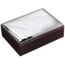 Cofanetto Portagioie Scatola in Legno e Argento PVD Valenti 40627 2