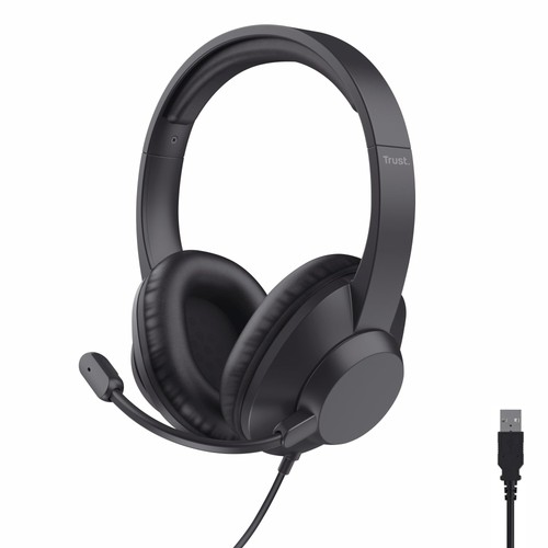 Trust roha max cuffie usb - max,