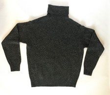 Vintage anni 90 United Colors Of Benetton Grigio Pura Nuova Lana Girocollo Italia Piccolo