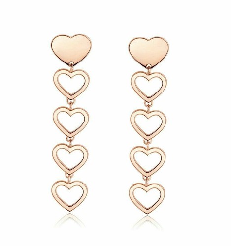 Orecchini cuori pendenti - cuori,