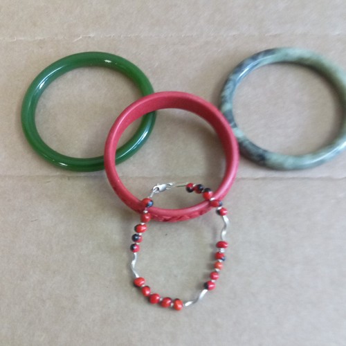 Lotto bracciali giada - lotto,
