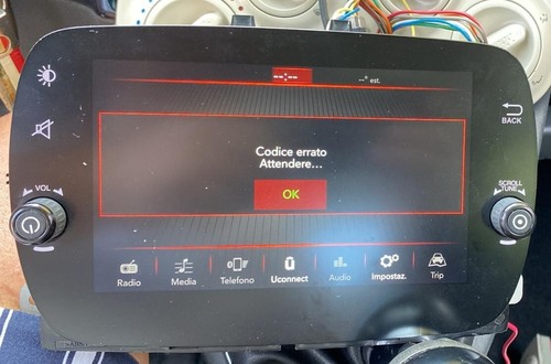 Codice errato attendere radio - codice,
