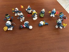 Collezione Vintage Statuette Dei Puffi Anni ‘80 Totale 12 Pezzi