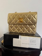 Borsa Chanel Oro trapuntata vintage 