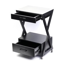 Carrello da studio in acciaio