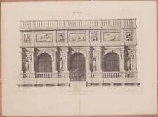 LITOGRAFIA ARCHITETTURA ATTICO