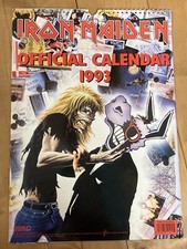 Iron Maiden Vintage Calendar 1993 - Poster,lp,t-shirt, Fear Of The Dark