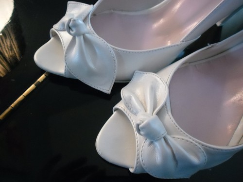 Scarpe bianche sposa - bianche, n°38