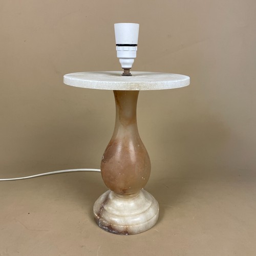 Alabaster marble stone lamp - alabaster,
