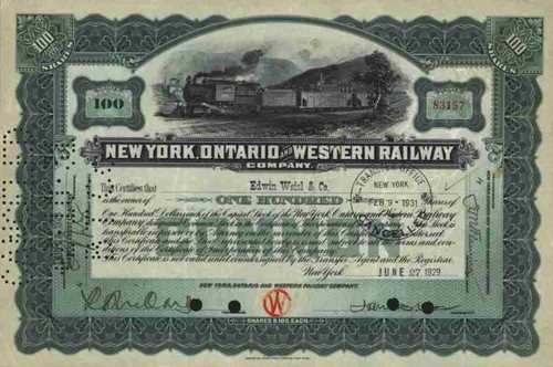 New york ontario western - york,