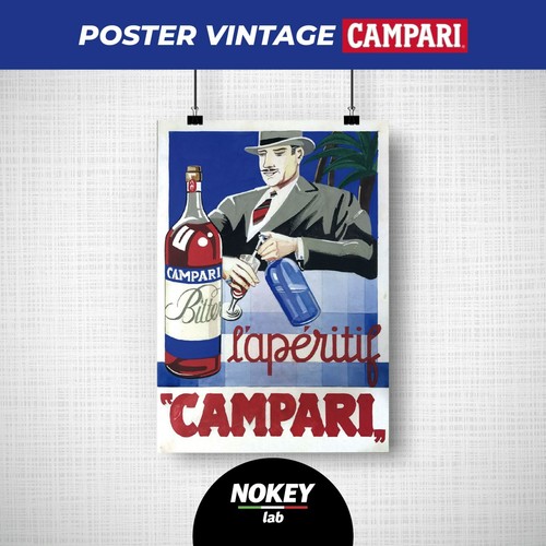 Poster vintage campari bar