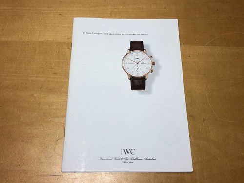 Folleto booklet iwc - folleto,