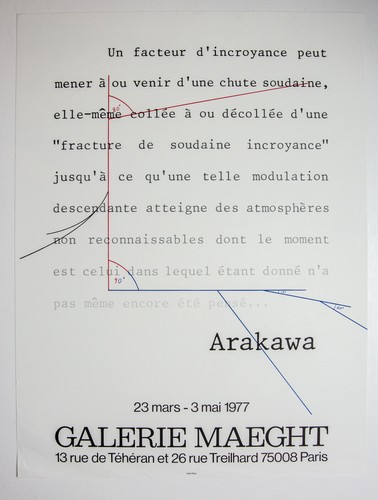 Arakawa shusaku poster - arakawa,,