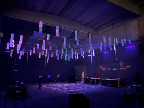 Tubo fuorescente luce - luce, di
