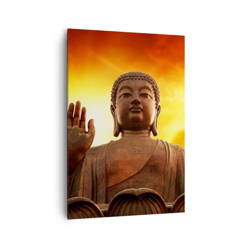 Quadro tela 70x100cm buddha - tela,