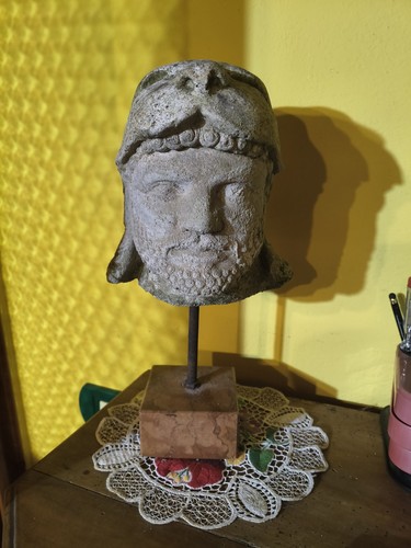 Antica testa pietra ercole - antica,