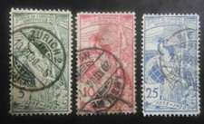 Svizzera 1900  3 valori usati n. cat 98-100