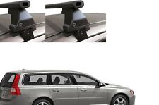 BARRE PORTATUTTO ACCIAIO PER VOLVO V50 ANNO 2006 NO RAILS OMOLOGATE MADE IN ITAL