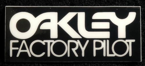 Adesivo oakley factory - oakley, pilot"