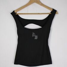 Top Versace Jeans Couture nero taglia M da donna