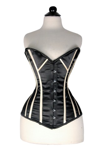 Corsetto busto completo nero - corsetto,