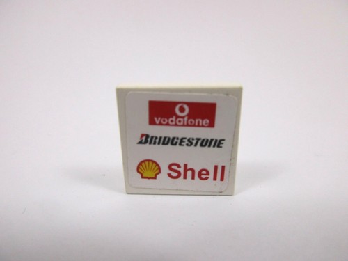 Lego white tile - white, sticker