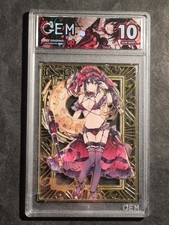 KURUMI TOKISAKI - DEAD OR A LIVE - GOLD METAL CARD - 11 OF100 - GRADED CARD 10